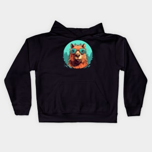 Happy Cappy Capybara Kids Hoodie